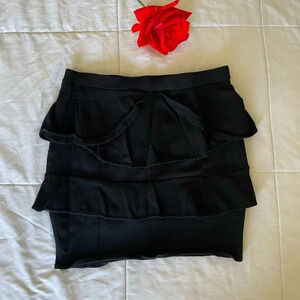 IRO Adil knit tiered mini skirt